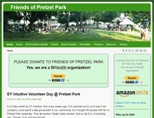 Tablet Screenshot of friendsofpretzelpark.org